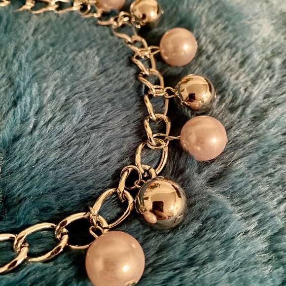 Paparazzi Silver Necklace with White Accents - Picture 4 of 4